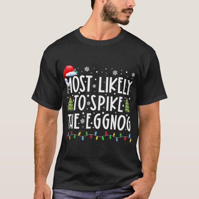 T-shirt Les Plus Susceptibles D'Aiguiller Les Jours De Noë (Devant)
