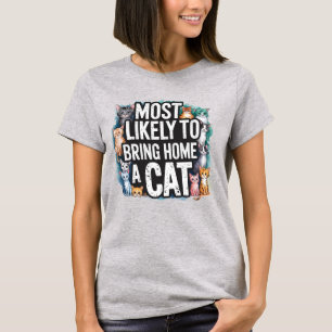 T-shirt 🐱 les plus susceptibles d'amener chez eux un chat