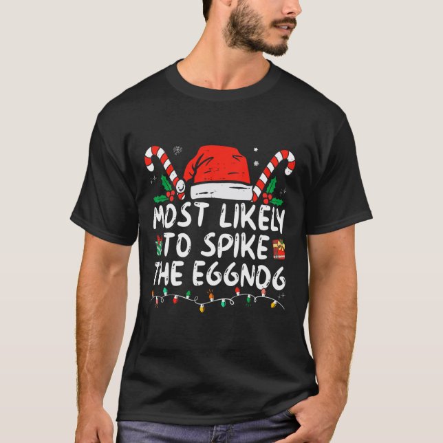 T-shirt Les Plus Susceptibles D'Araigner La Famille Eggnog (Devant)