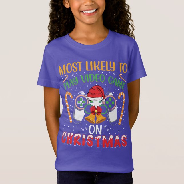 T-Shirt Les plus susceptibles de jouer à un jeu vidéo sur  (Devant)