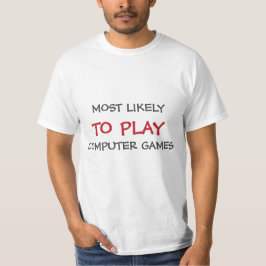 T-shirt Les plus susceptibles de jouer jeux Noël fête de f