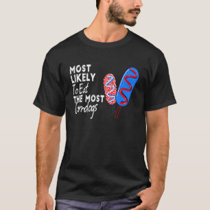 T-shirt Les Plus Susceptibles De Manger Le Plus De Chiens 