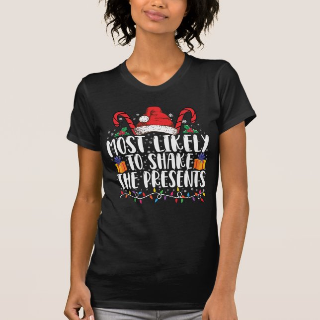 T-shirt Les Plus Susceptibles De Secouer La Famille De L'É (Devant)