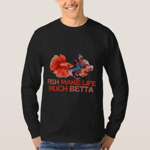 T-shirt Les poissons font beaucoup mieux vivre