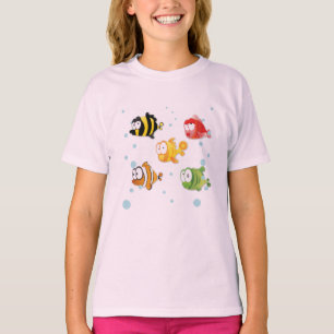 T-shirt Les poissons nagent dans la mer