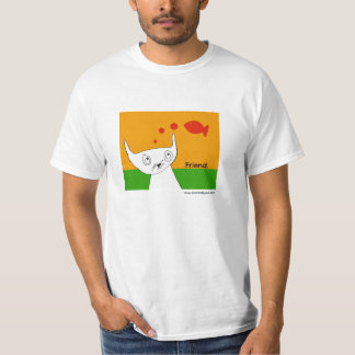 T-shirt Les poissons sont pièce en t de chat d'amis