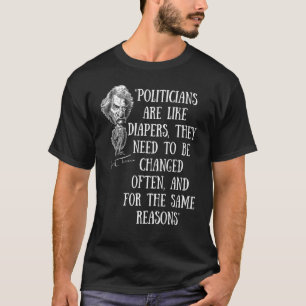 T-shirt Les politiciens sont comme les diaphères anti-poli