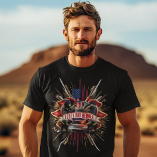 T-shirt Les pompiers Secourent un accident de voiture