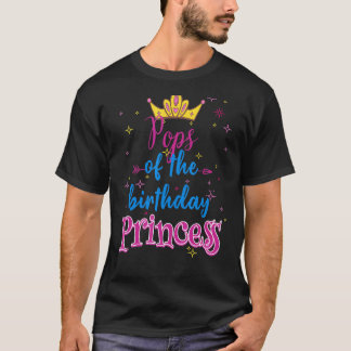 T-shirt Les Pops De La Partie Famille D'Anniversaire Princ