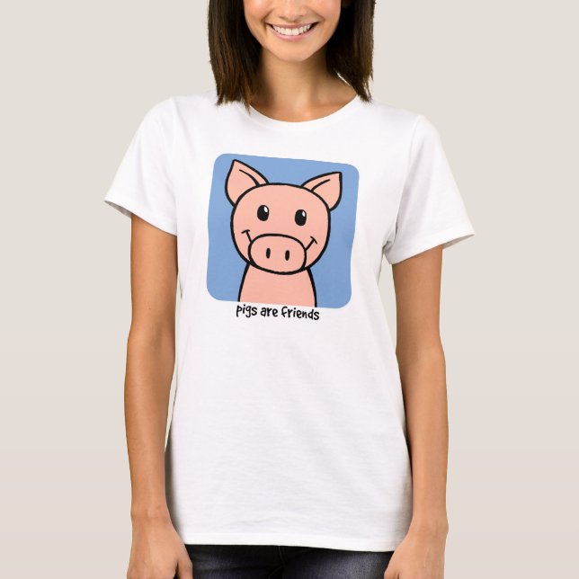 T-shirt Les porcs sont des amis (Devant)