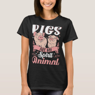 T-shirt Les porcs sont mon esprit Animal Cochon Filles de 