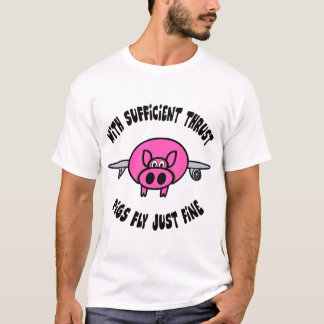 T-shirt Les porcs volent