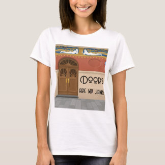 T-shirt Les portes sont mon jambage | Art nouveau en blocs