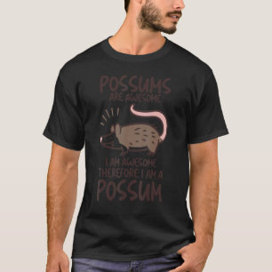 T-shirt Les Posoms Sont Un Opossum Ga Opossum Cute Possum 