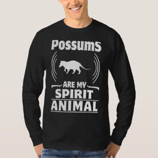 T-shirt Les Possum Sont Mon Esprit Animal Opossum Amateurs