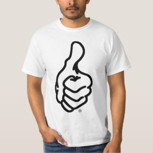T-shirt Les pouces lèvent la pièce en t de marque