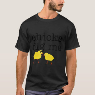 T-shirt Les poules me démènent drôle