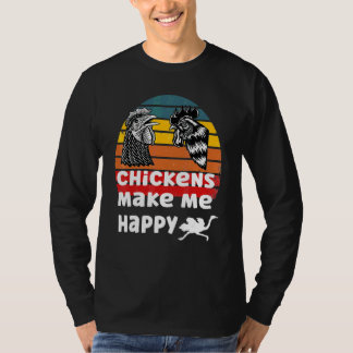 T-shirt Les poules me rendent heureux