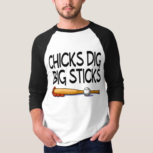 T-shirt Les poussins creusent de grands bâtons (le (Devant)
