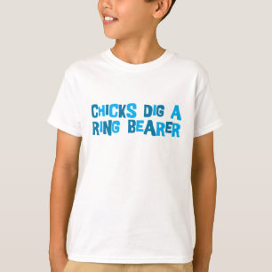 T-shirt Les Poussins Creusent Un Porteur De Bague