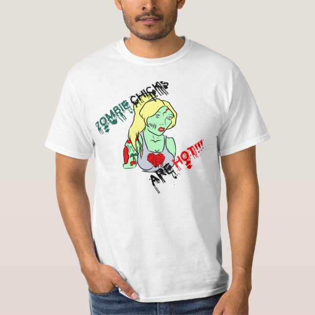 T-shirt Les poussins de zombi sont chauds ! ! ! (Devant)