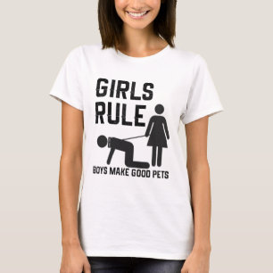 T-shirt les poussins gouvernent les garçons font de bons a