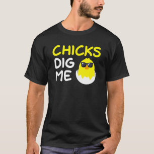 T-shirt Les poussins me trouvent drôle Humour de Pâques dr