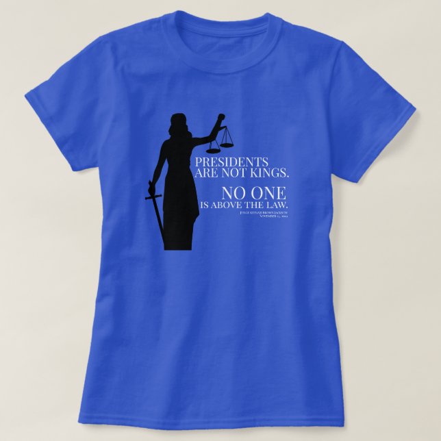 T-shirt Les Présidents Ne Sont Pas Des Rois Personne N'Est (Design devant)
