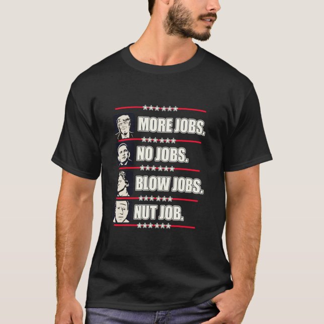 T-shirt Les présidents Votent Trump Anti-Biden Obama Clint (Devant)