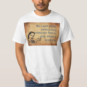 T-shirt Les princesses de SlipperyJoe applaudissent affich
