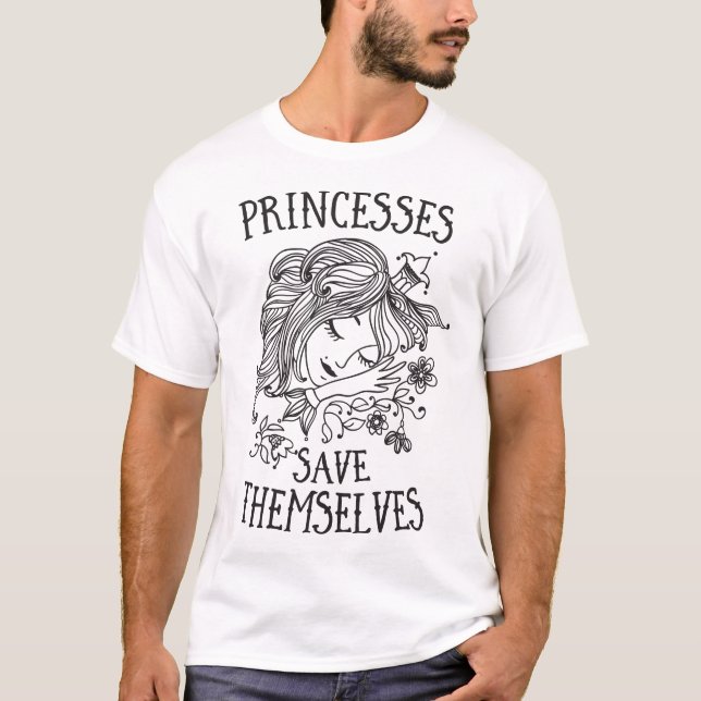 T-shirt Les princesses se sauvent (Devant)
