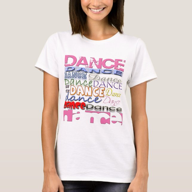 T-shirt Les produits du danseur de danse (Devant)