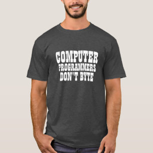 T-shirt Les programmeurs d'ordinateurs n'utilisent pas d'o