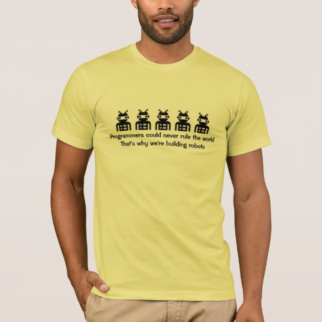 T-shirt Les programmeurs pourraient ne jamais ordonner le (Devant)