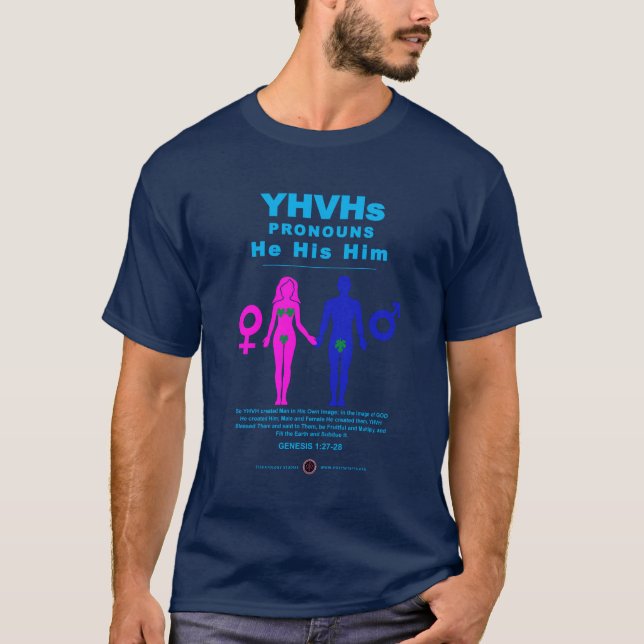 T-shirt Les pronouns du YHVH (Devant)