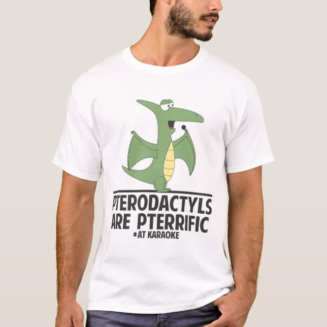 T-shirt Les ptérodactyles sont Pterrific (Devant)