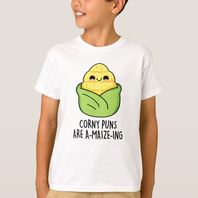 T-shirt Les Puns de maïs sont un jeu de maïs amusant (Devant)
