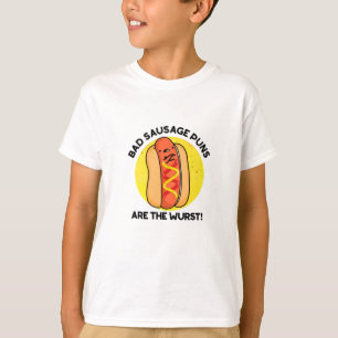 T-shirt Les Puns De Saucisse Mauvais Sont Le Pun De Chien 