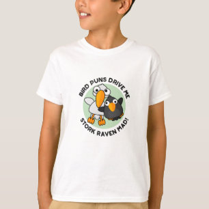 T-shirt Les Puns D'Oiseaux Nous Conduisent À La cigogne Co