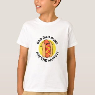 T-shirt Les Puns Papa Mauvais Sont Le Pun Saucisson Drôle