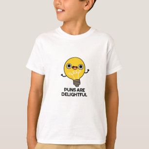 T-shirt Les Puns Sont De Délicieux Amusants Pun À Bulbe