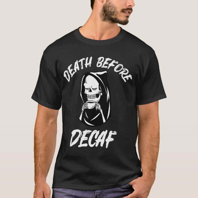 T-shirt Les puristes de café se réjouissent Montrer votre  (Devant)
