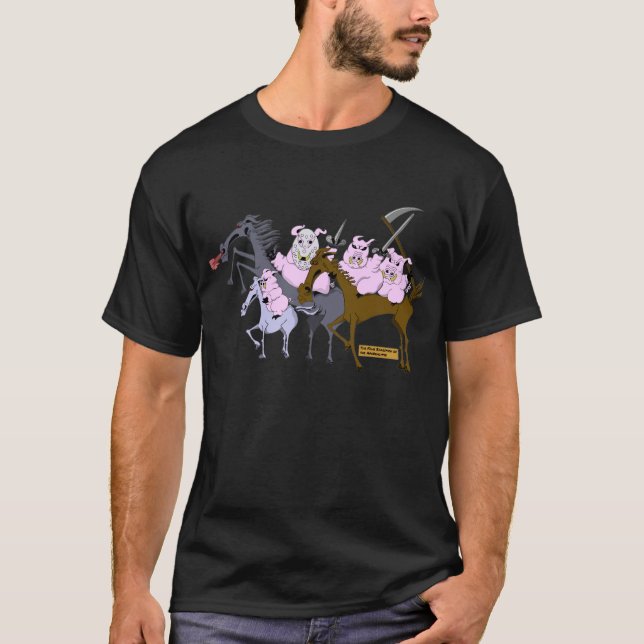 T-shirt Les quatre Boarsmen de l'Aporkalypse (Devant)