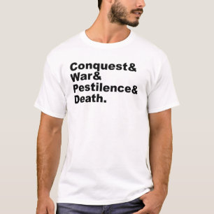T-shirt Les quatre cavaliers - Conquête Pestilence de guer