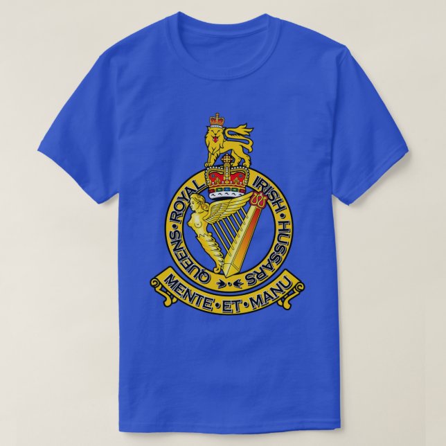 T-SHIRT LES QUEENS ROYAL HUSSARS IRLANDAIS (Design devant)