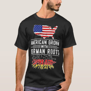 T-shirt Les racines allemandes américaines grandissent Fie