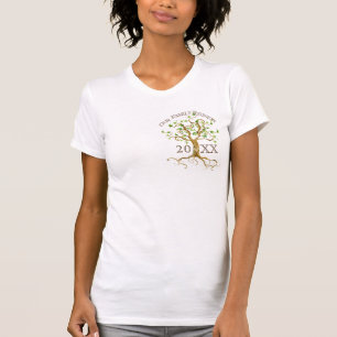 T-shirt Les racines d'arbre de remous personnalisent le