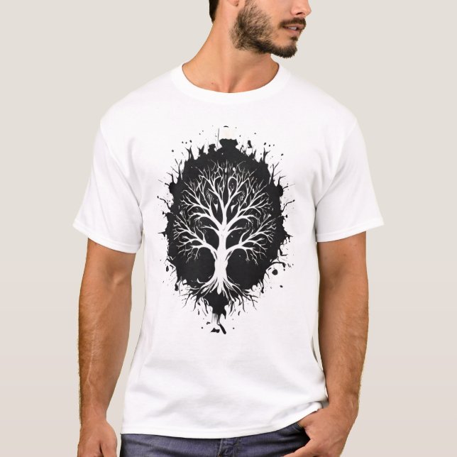 T-shirt "Les racines de l'ombre - L'élégance de la (Devant)