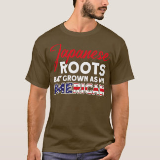 T-shirt Les Racines Japonaises Mais Ont Grandi En Américai