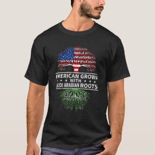 T-shirt Les racines saoudiennes grandissantes des Américai